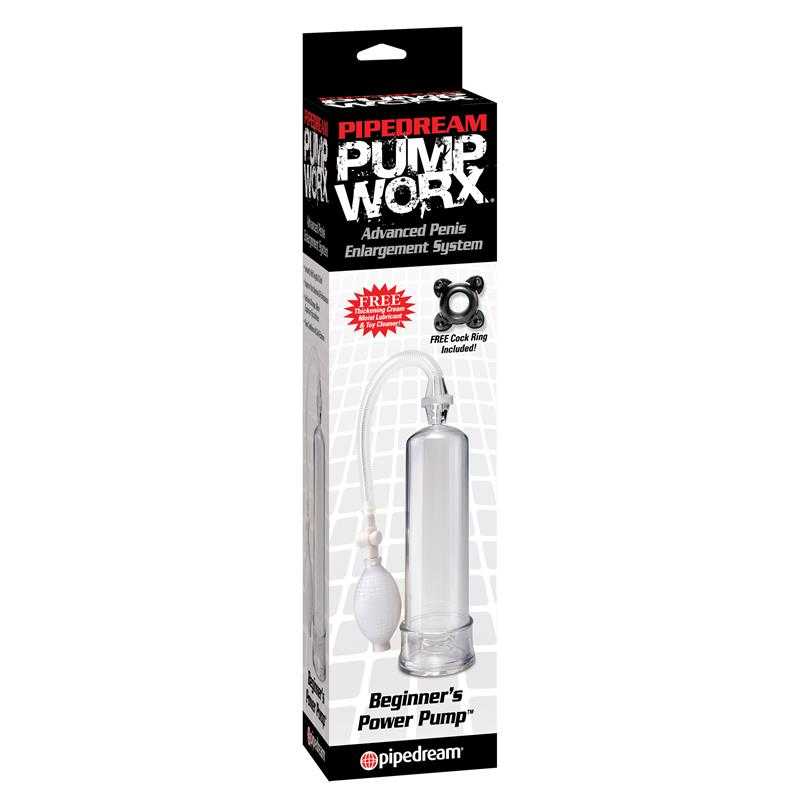 Pump Worx Beginners Power Pump Clear - secretsextoys.store