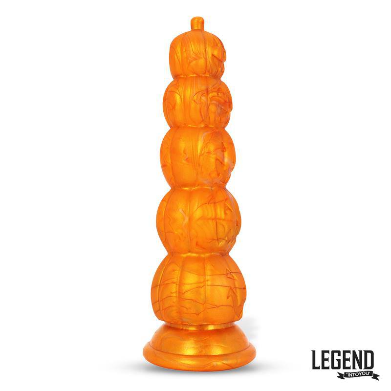 Pumpkron Pumpkin - shaped Liquid Silicone Dildo 19,7 cm - secretsextoys.store