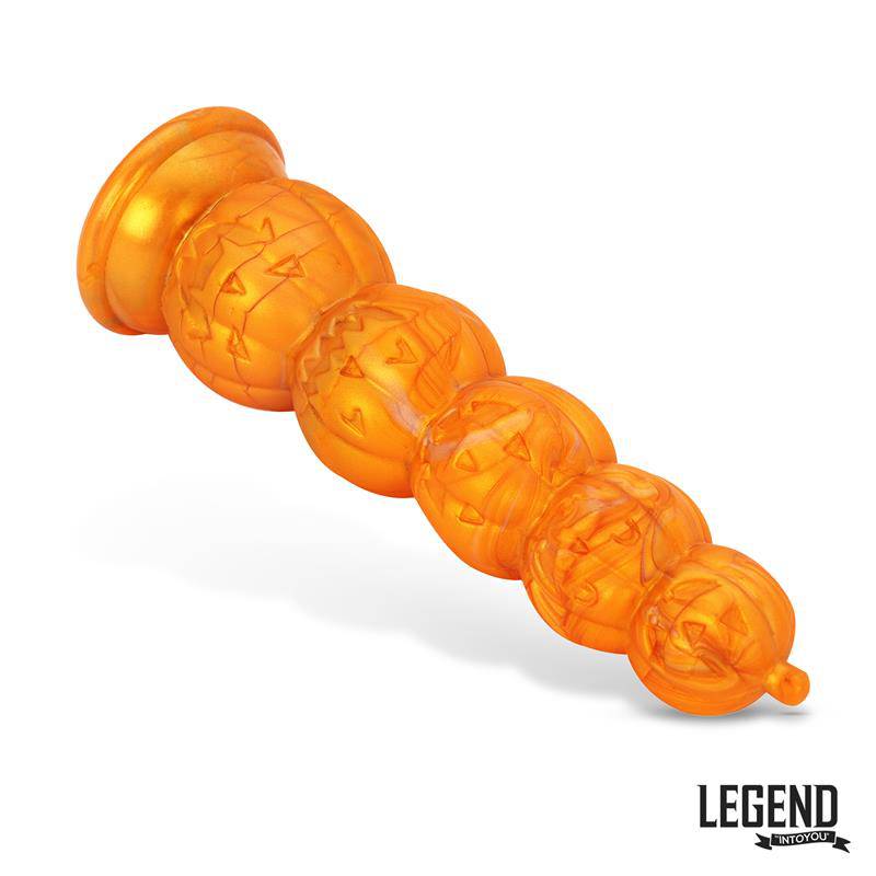 Pumpkron Pumpkin - shaped Liquid Silicone Dildo 19,7 cm - secretsextoys.store
