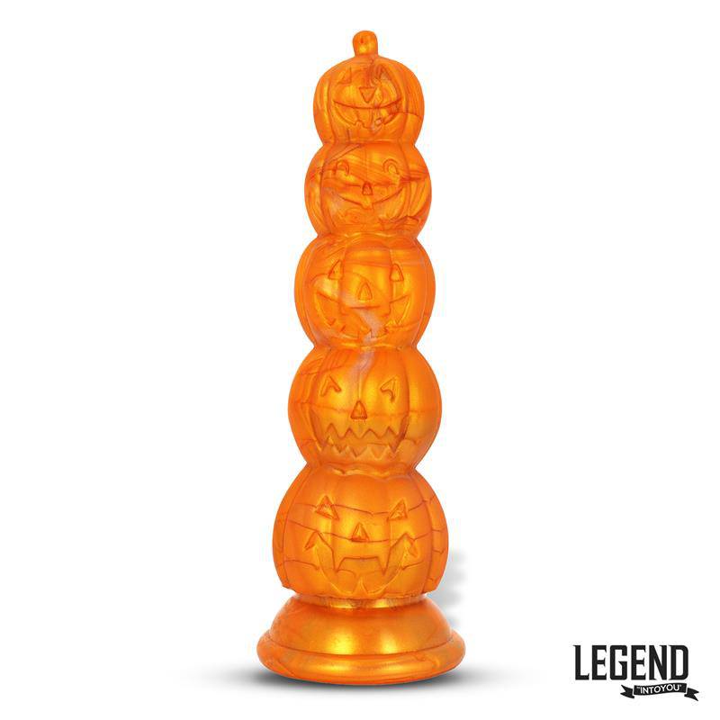 Pumpkron Pumpkin - shaped Liquid Silicone Dildo 19,7 cm - secretsextoys.store