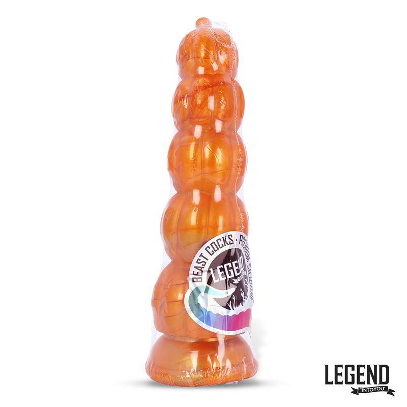 Pumpkron Pumpkin - shaped Liquid Silicone Dildo 19,7 cm - secretsextoys.store