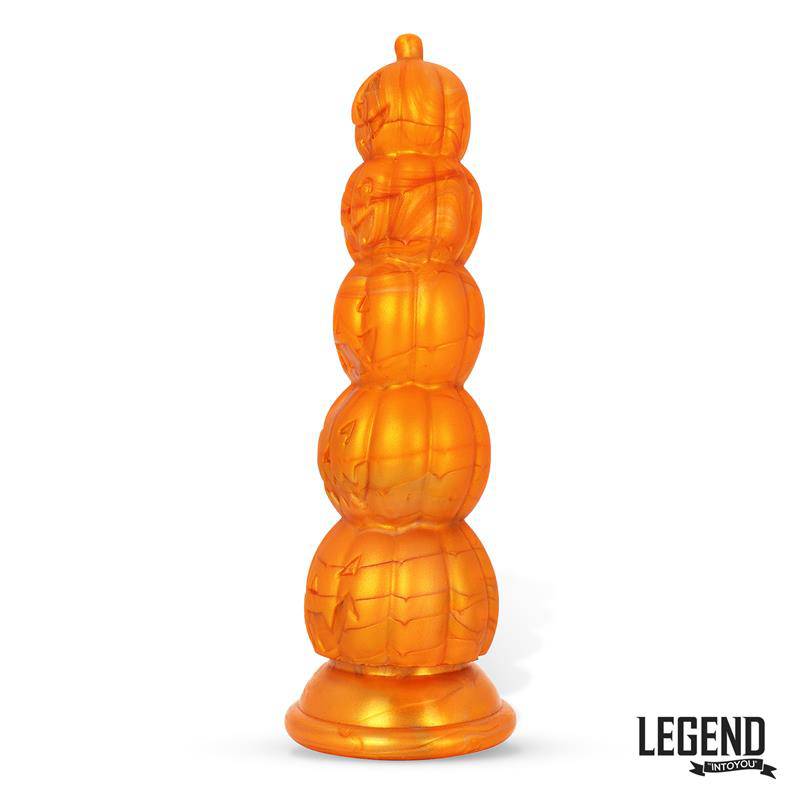Pumpkron Pumpkin - shaped Liquid Silicone Dildo 19,7 cm - secretsextoys.store