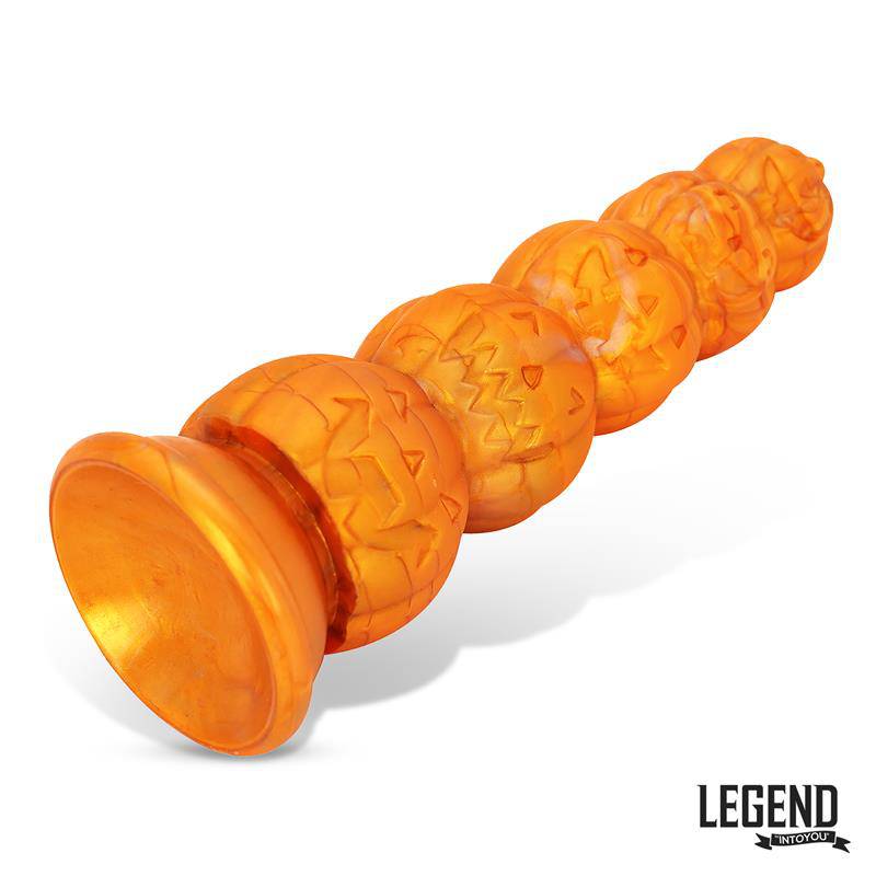 Pumpkron Pumpkin - shaped Liquid Silicone Dildo 19,7 cm - secretsextoys.store