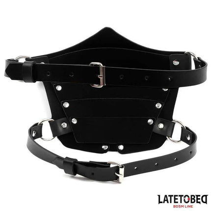 Punk Style Mask Adjustable from Latetobed BDSM Line with back straps and edgy detailing for secure and stylish fit.