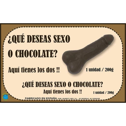 Pure Chocolate Bar Penis Shape 200 gr - Playful Adult Novelty Chocolate