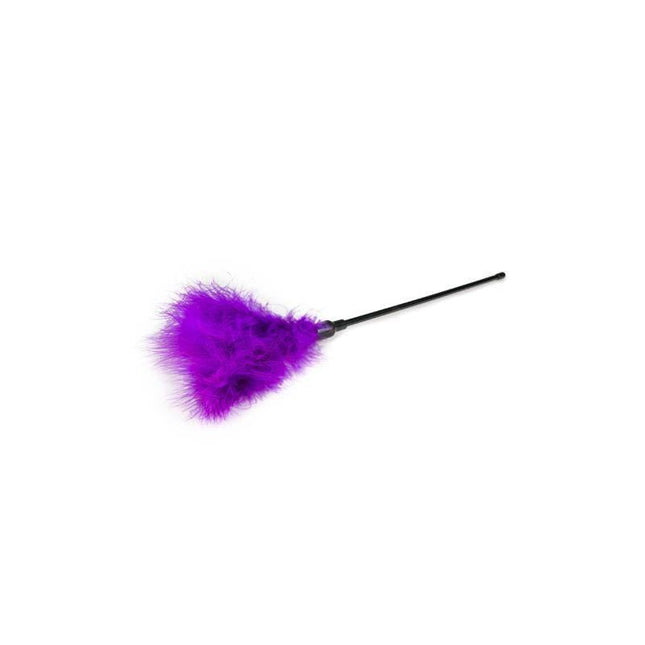 Purple Tickler - Long featuring soft purple feathers and an extended handle for playful foreplay and heightened intimacy.