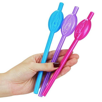 Colorful Pussy Straws Pack of 9 for parties and fun events
