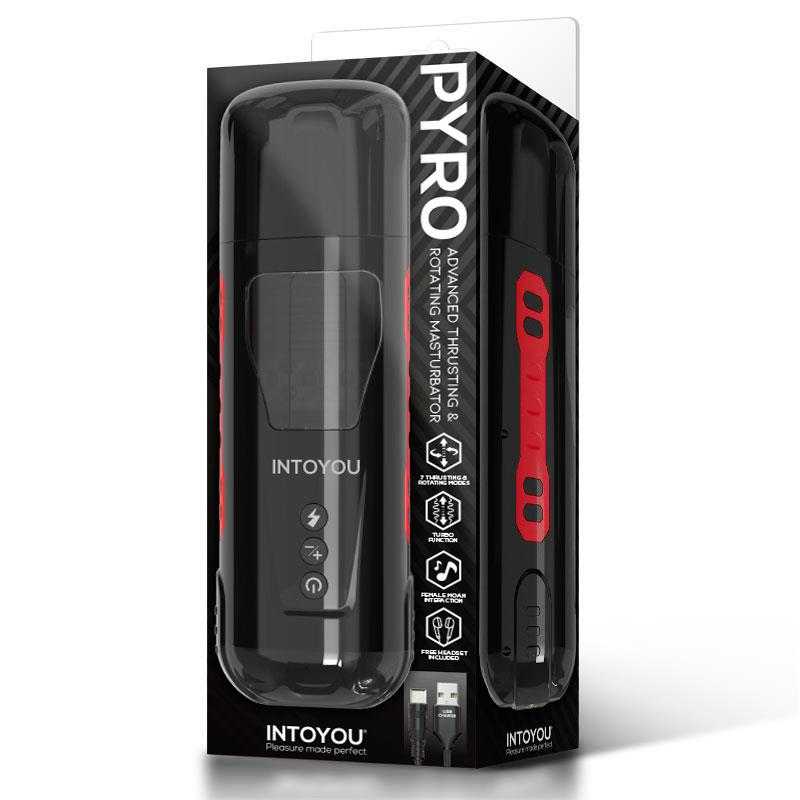 Pyro Advanced Thrusting, Rotating and Moaning Masturbator - secretsextoys.store