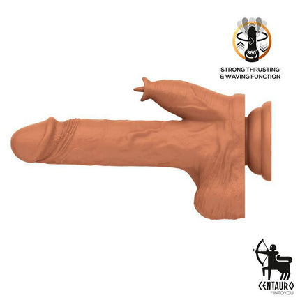 Quintus Dildo with Thrusting, Waving and Vibration 9 - 23 cm showcasing lifelike design and advanced features against a white background.
