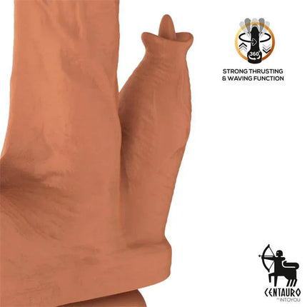 Quintus Dildo with Thrusting, Waving and Vibration 9 - 23 cm, featuring strong thrusting and waving function, Centauro Intoyou logo
