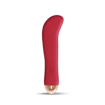 Ragon Stimulator 10 Speeds Rust Red in ergonomic design, waterproof silicone.