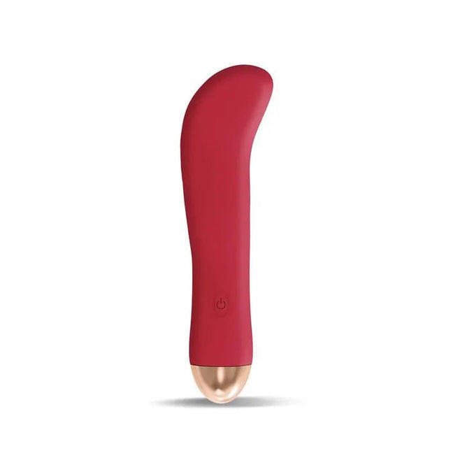 Ragon Stimulator 10 Speeds Rust Red in ergonomic design, waterproof silicone.