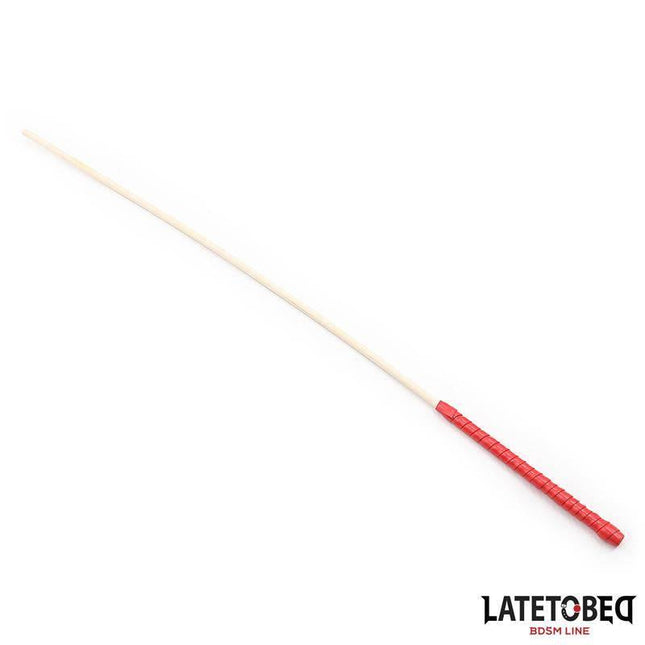 Rattan Cane 60cm with natural finish and red handle for elegant styling and comfort.