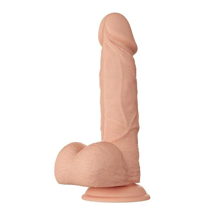 Realistic Dildo Bahamut 8.5 with suction cup base and textured details for lifelike experience.