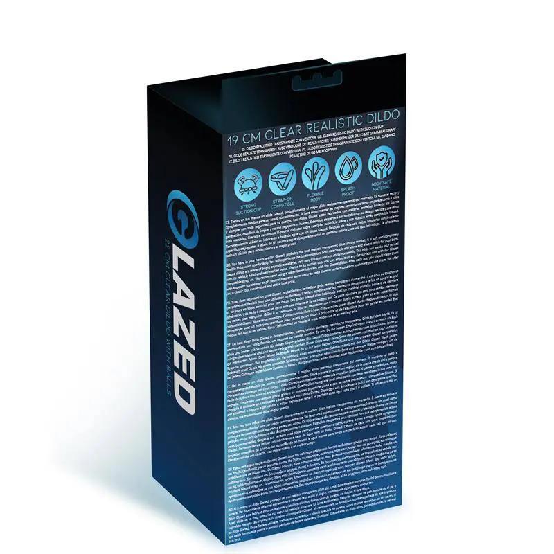 Realistic Dildo Crystal Material 19 cm - secretsextoys.store