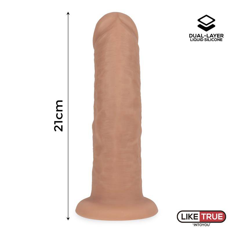 Realistic Dildo Liquid Silicone Dual Layer 8.25 - secretsextoys.store
