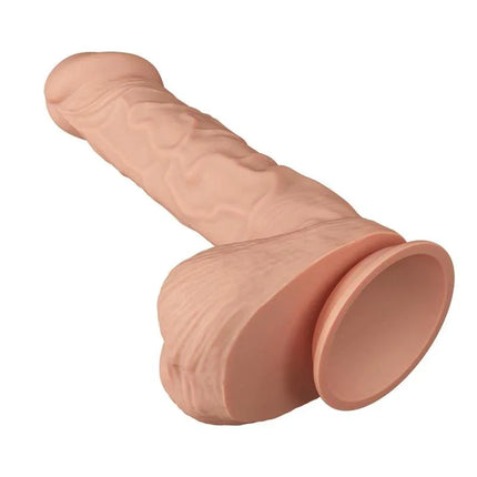 Realistic Dildo with Suction Cup Bergrisi 10.2 showcasing lifelike detail and suction base for hands-free play.