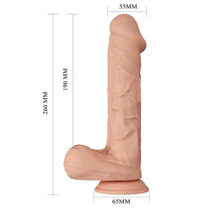 Realistic Dildo with Suction Cup Bergrisi 10.2 with lifelike design and measurements