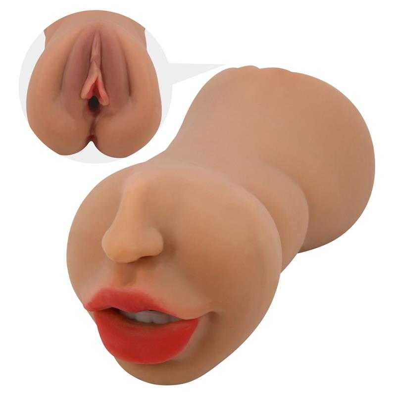 Realistic Double - Hole Masturbator Vagina and Mouth - secretsextoys.store