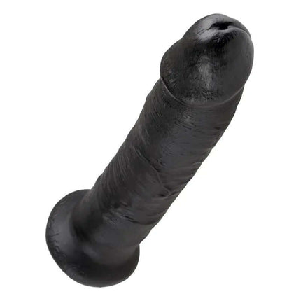 Reaslitic Dildo 9 with lifelike veins and suction cup base for hands-free play