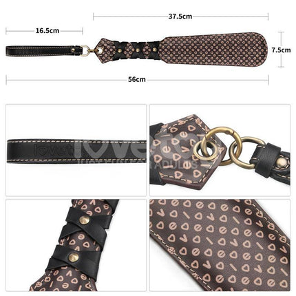 Rebellion Reign Love Paddle 15 with dual-surface design, featuring ergonomic secure grip, customizable gentle and firmer impact surfaces.