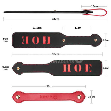 Rebellion Reign Paddle HOE 15 with measurements displayed, crafted from durable PU and featuring double-sided HOE cut-out design.