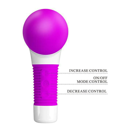 Rechargeable Magic Bun Massager - Personal Vibrator with control buttons, featuring a curved design for deep vibrations and targeted stimulation.