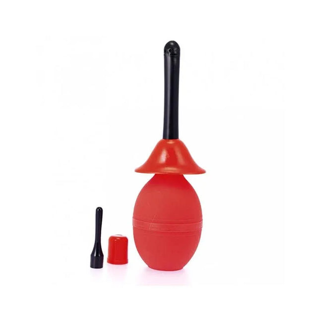 Red Anal-Vaginal Douch with two versatile inserts for effective cleansing