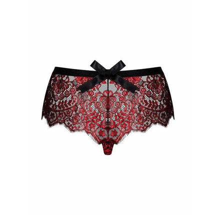 Redessia Lace Panties with floral lace and black bow detail
