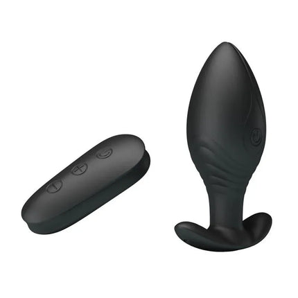 Regina Royal Butt Plug with Remote USB in black, featuring a smooth tapered tip and bulbous shaft for powerful stimulation.
