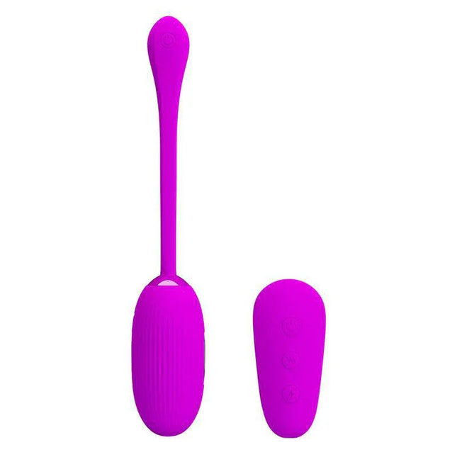 Remote Control Electro Shock Vibrating Egg with pink design and wireless remote control for enhanced pleasure and stimulation.