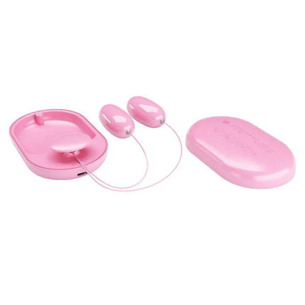 Pink Remote Vibrating Bullets with USB and 12 Modes for versatile pleasure