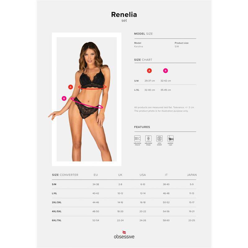 Renelia 2 Piece Lace Set - secretsextoys.store