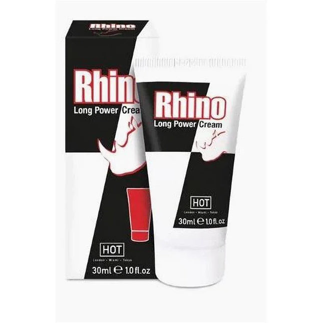 Rhino Long Power Erection Cream 30 ml tube and packaging