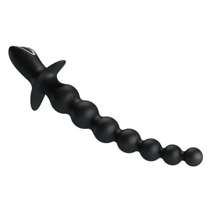 Rigdon Anal Beads with Vibration, silicone anal chain with 10 customizable vibration functions for enhanced pleasure.
