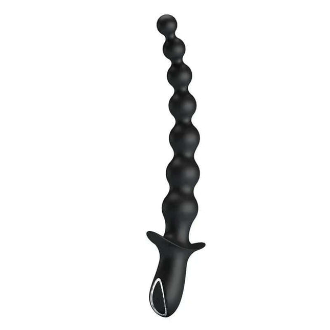 Rigdon Anal Beads with Vibration featuring smooth silicone design and customizable vibration functions.