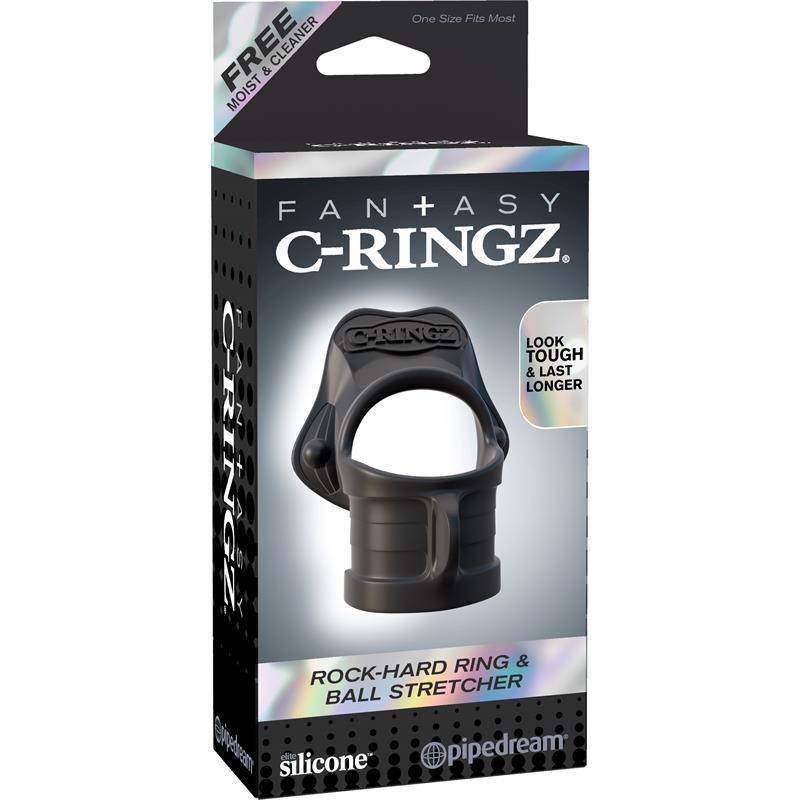 Ring and Ball Stretcher Black - secretsextoys.store