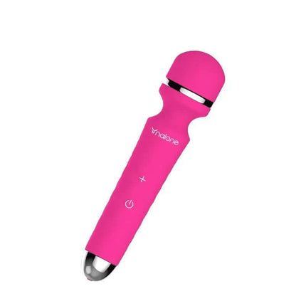 Massajer Rock Fuchsia massager with waterproof design and 7 vibration modes for versatile stimulation, perfect for travel and home use.