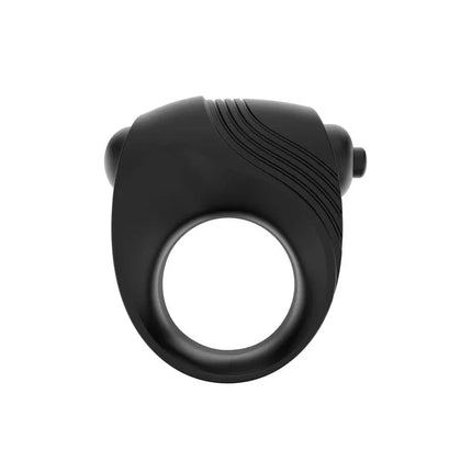 Romeri Ring + Vibrating Bullet Silicone Black - Secretsextoys.store