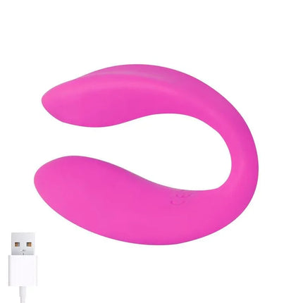 Roomie Couples Vibrator Liquid Silicone Unibody Remote Control USB with smooth seamless design and USB connection