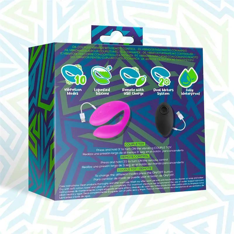 Roomie Couples Vibrator Liquid Silicone Unibody Remote Control USB - secretsextoys.store