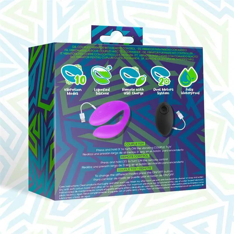 Roomie Couples Vibrator Unibody Liquid Silicone Remote Control USB - secretsextoys.store