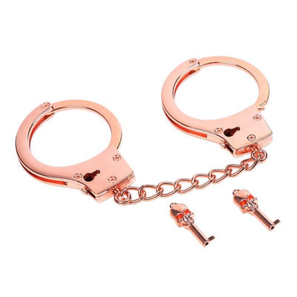 Rose Gold Color Cuffs Skull Keys with a chic finish and skull key design from Latetobed