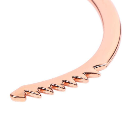 Close-up of Rose Gold Color Cuffs Skull Keys with premium metallic finish