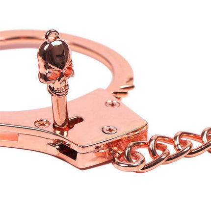 Rose Gold Color Cuffs Skull Keys with distinctive skull detail and luxurious finish, designed for premium appeal.