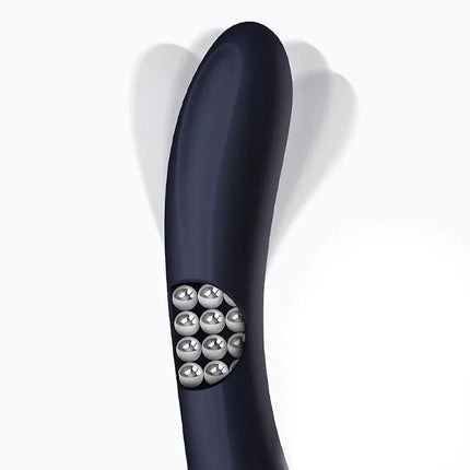 Royalspace Vibe with Rotating Tongues and 360º Internal Beads Blue, featuring sleek design and innovative technology for enhanced pleasure.