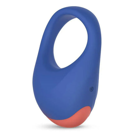 Blue Rring Dinner Date Penis Ring with Vibration USB Silicone