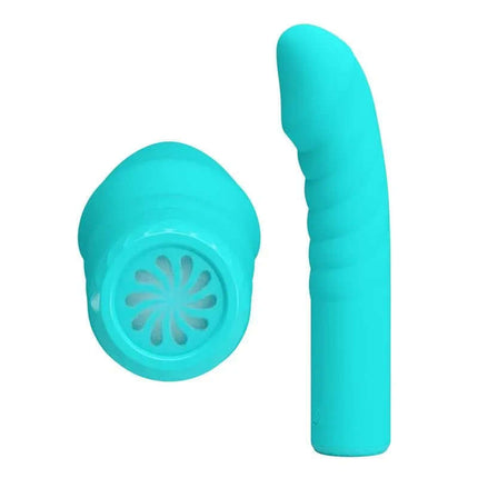 Rylan G-Spot Vibrator with sleek silicone design and magnetic USB charging, featuring 10 vibration functions and easy-to-clean surface.