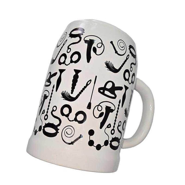 Sado Jug 700ml Fun Erotic Ceramic Design featuring playful artwork for entertaining events.