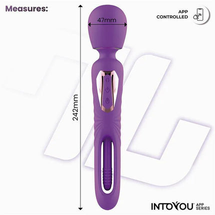 Salma Wand with Flipping Tongue and Vibration with App featuring compact design and advanced features from Intoyou App Series.